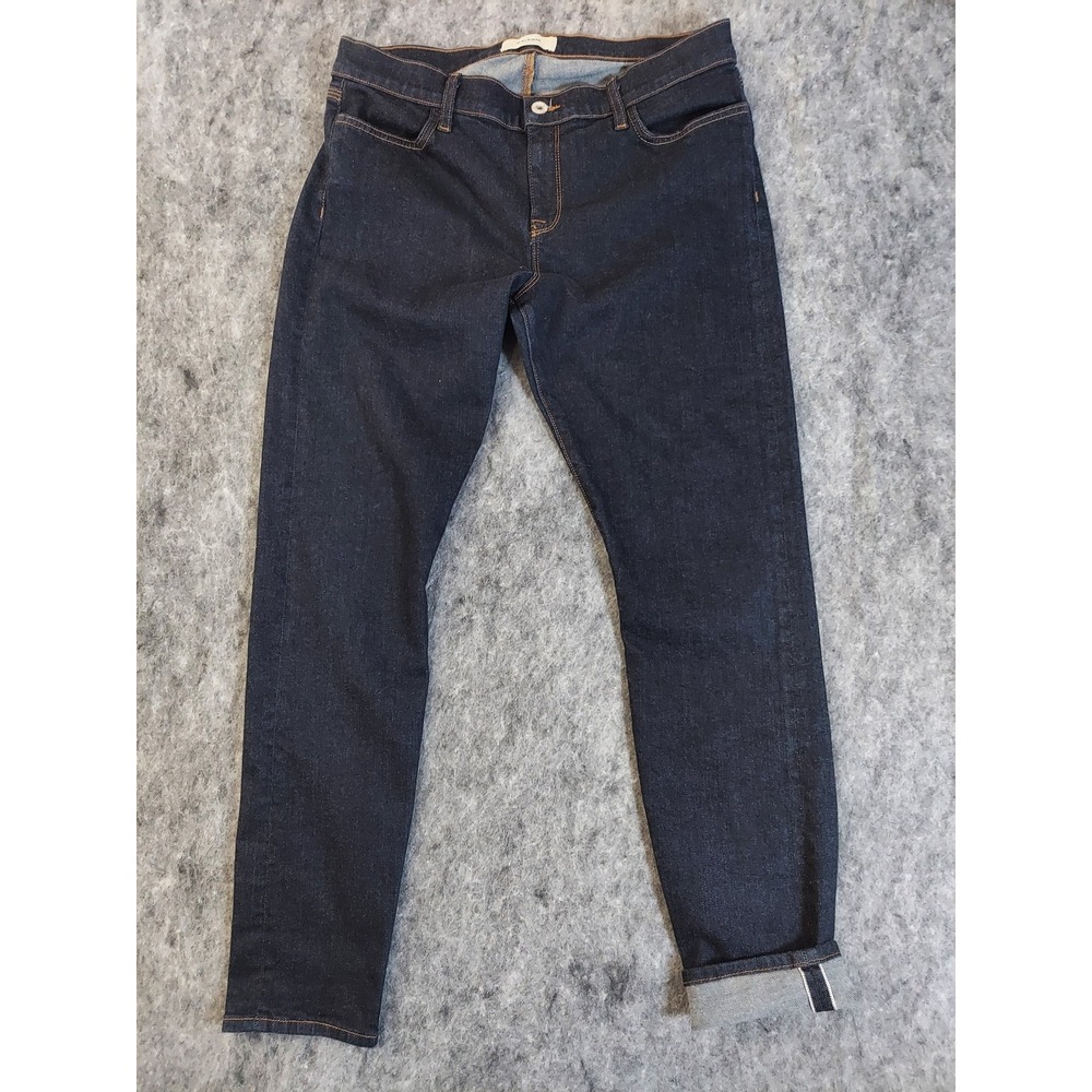 Baldwin Jeans Womens 31 Mid Rise Skinny Sophia Bliss Selvedge Made in‎ USA Denim
